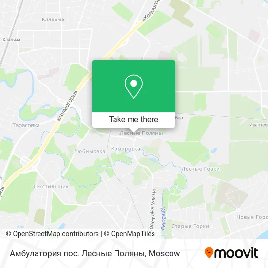 Амбулатория пос. Лесные Поляны map