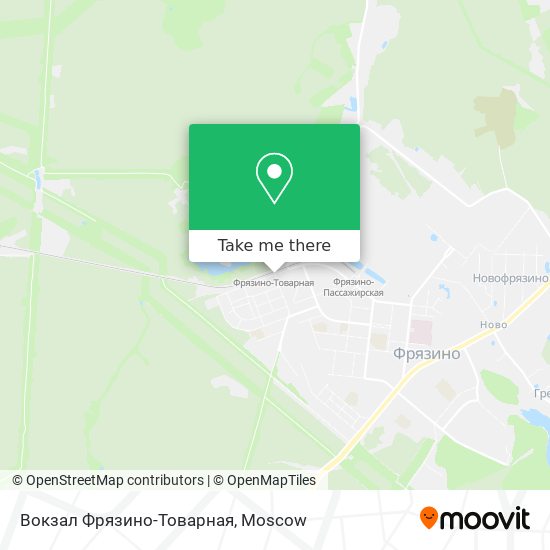 Вокзал Фрязино-Товарная map