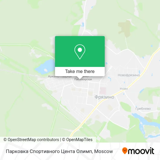 Парковка Спортивного Цента Олимп map