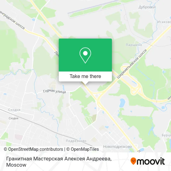 Гранитная Мастерская Алексея Андреева map