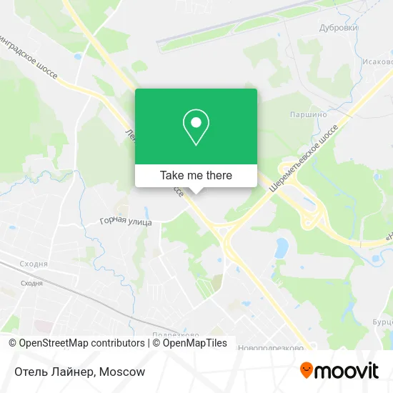 Отель Лайнер map