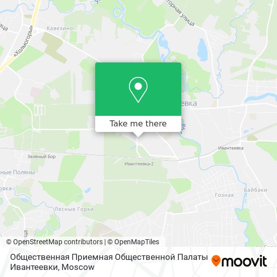 Общественная Приемная Общественной Палаты Ивантеевки map