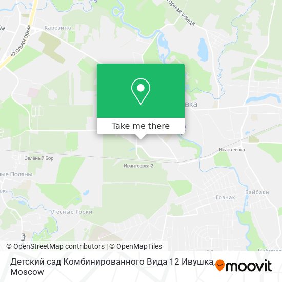 Детский сад Комбинированного Вида 12 Ивушка map