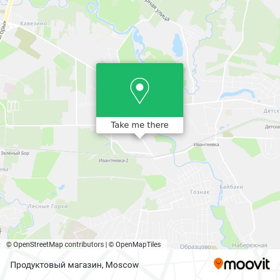 Продуктовый магазин map