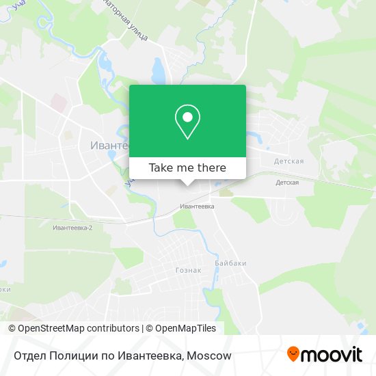 Отдел Полиции по Ивантеевка map