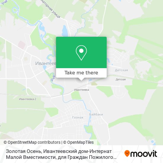 Золотая Осень, Ивантеевский дом-Интернат Малой Вместимости, для Граждан Пожилого Возраста и Инвалид map