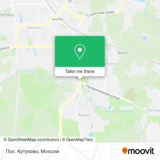 Пос. Кутузово map