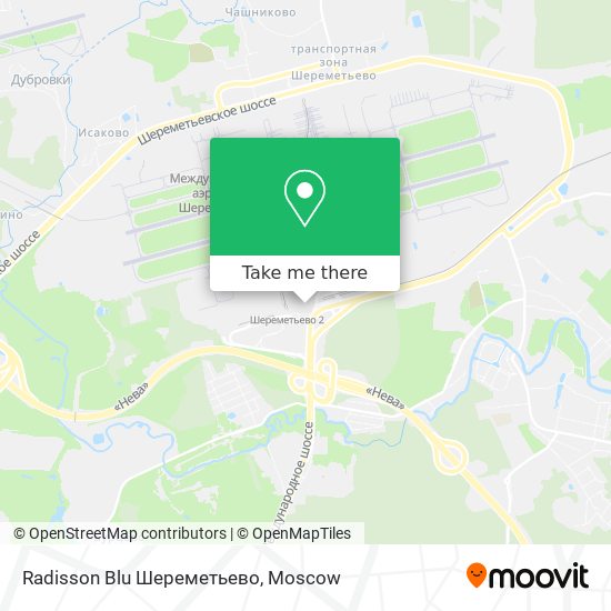 Radisson Blu Шереметьево map