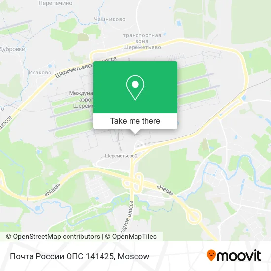 Почта России ОПС 141425 map