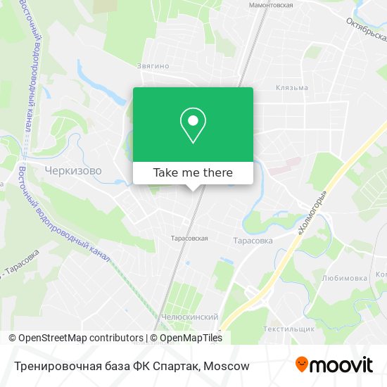 Тренировочная база ФК Спартак map