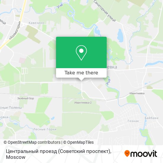 Центральный проезд (Советский проспект) map