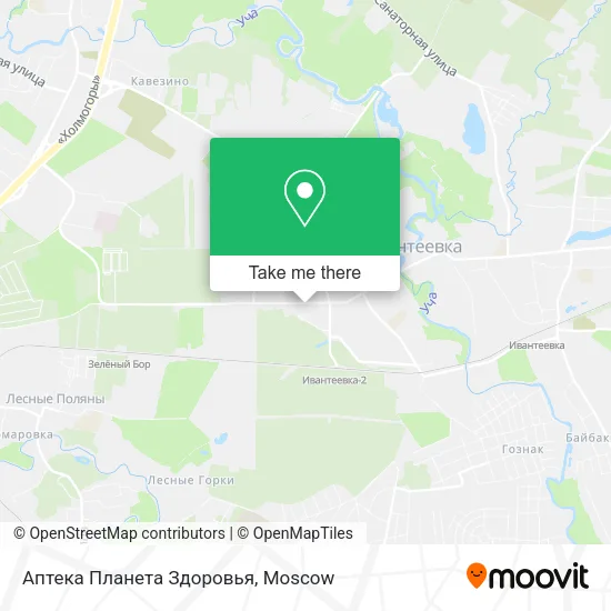 Аптека Планета Здоровья map
