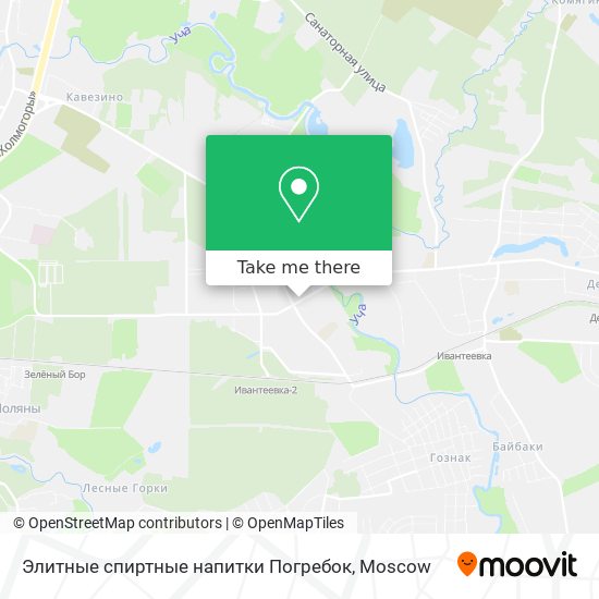 Элитные спиртные напитки Погребок map