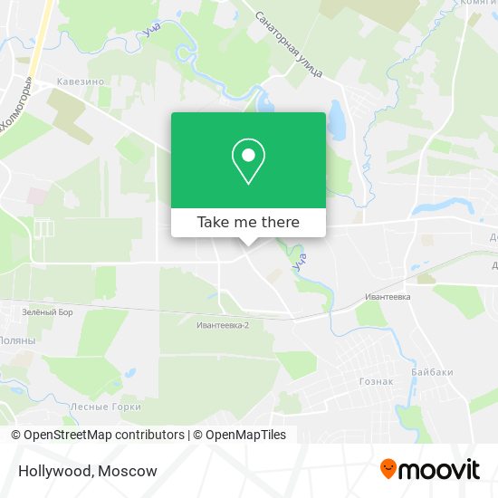 Hollywood map