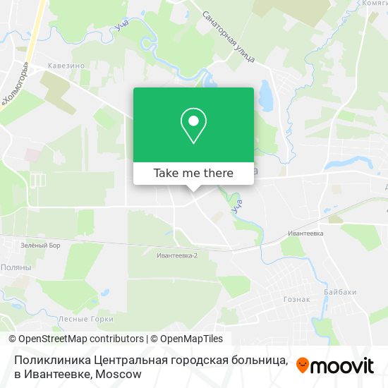 Поликлиника Центральная городская больница, в Ивантеевке map