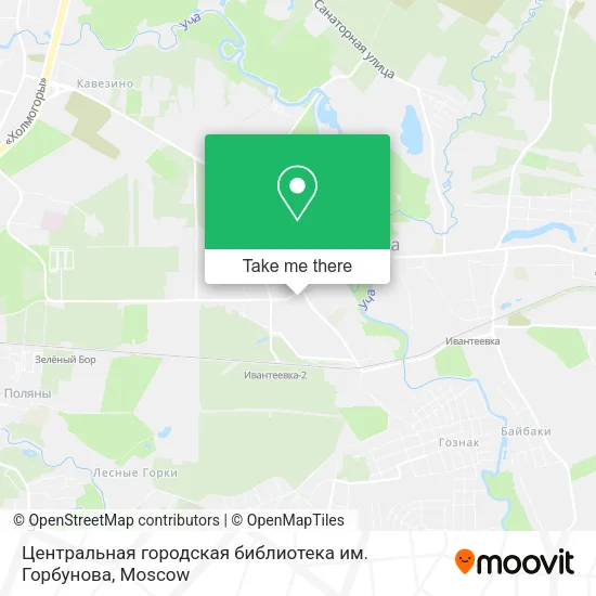 Центральная городская библиотека им. Горбунова map
