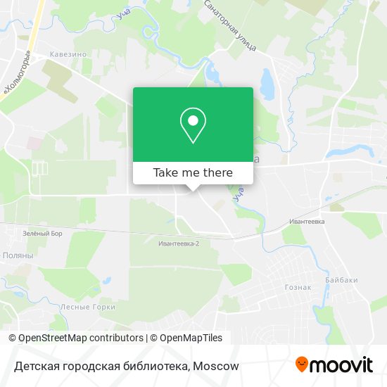 Детская городская библиотека map