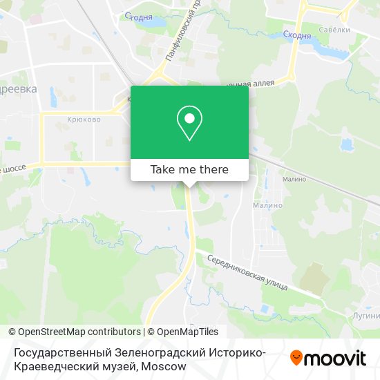 Государственный Зеленоградский Историко-Краеведческий музей map