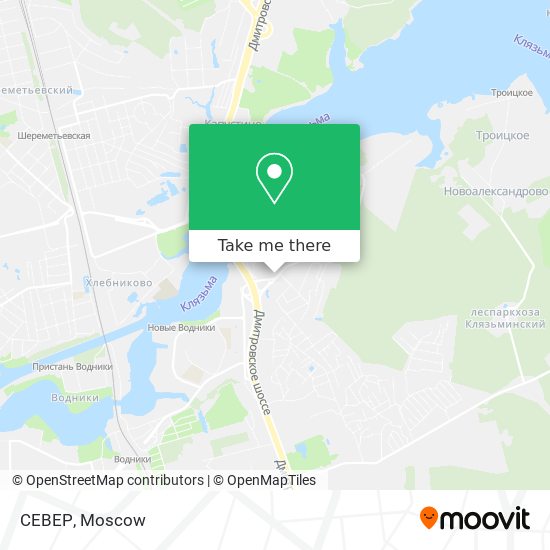 СЕВЕР map