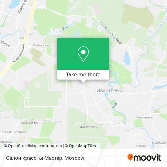 Салон красоты Мастер map