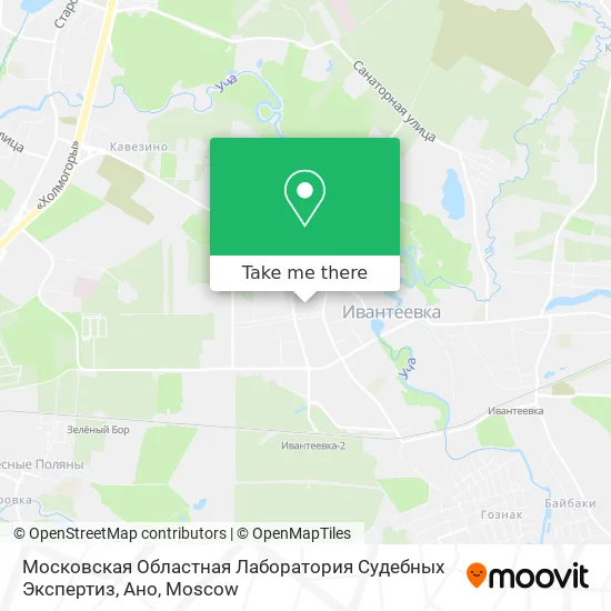 Московская Областная Лаборатория Судебных Экспертиз, Ано map