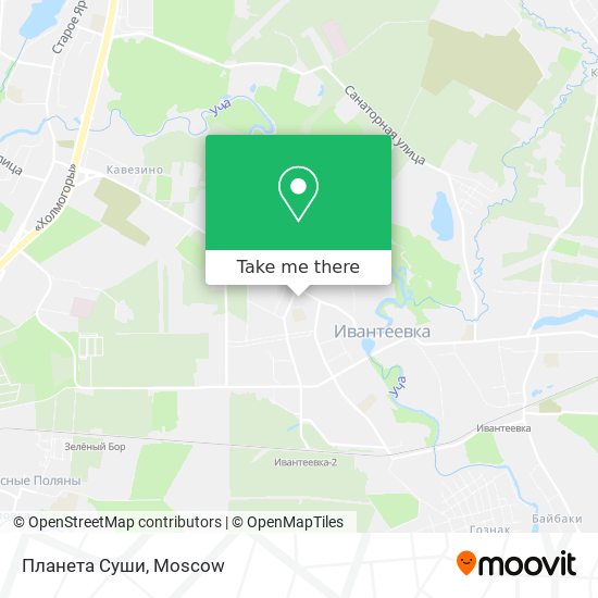 Планета Суши map