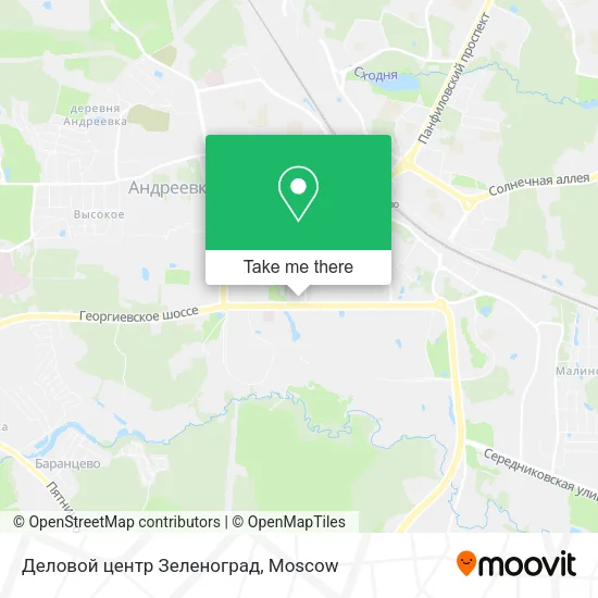 Деловой центр Зеленоград map