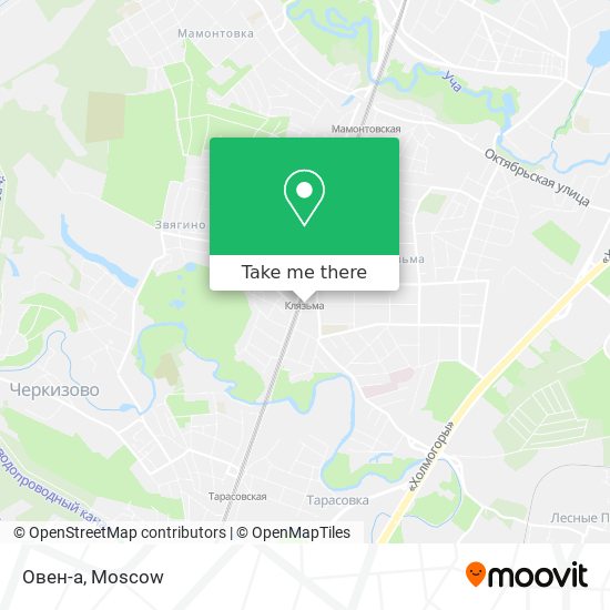 Овен-а map