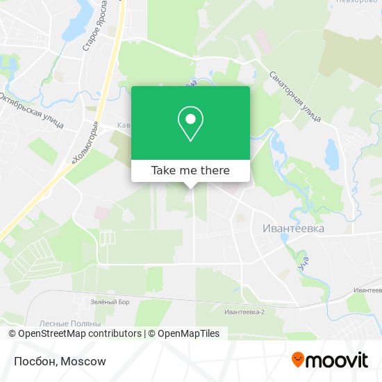 Посбон map