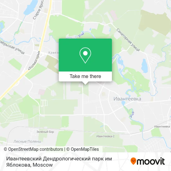 Ивантеевский Дендрологический парк им Яблокова map