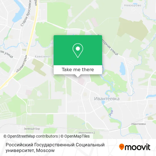 Российский Государственный Социальный университет map