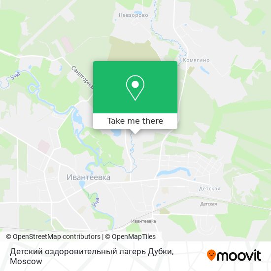 Детский оздоровительный лагерь Дубки map