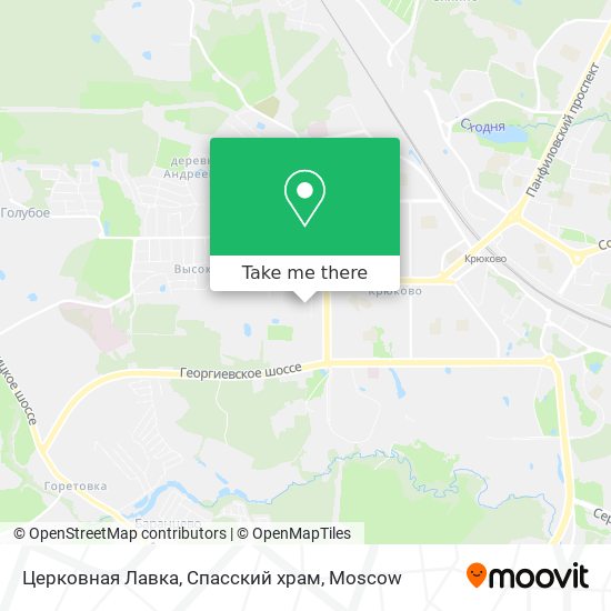 Церковная Лавка, Спасский храм map