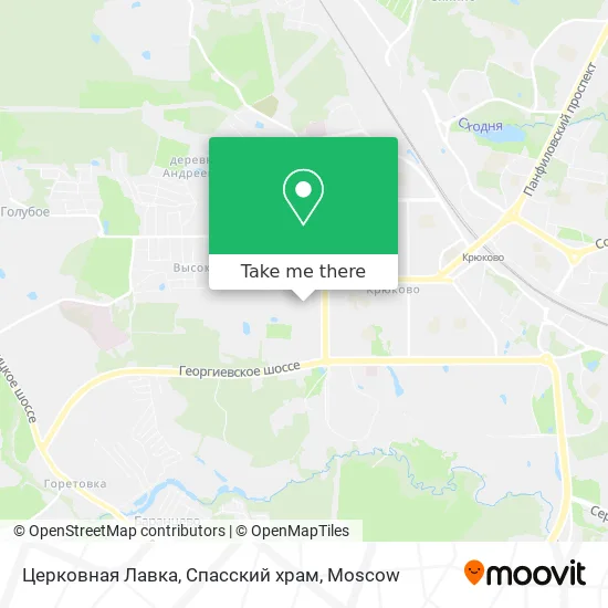 Церковная Лавка, Спасский храм map