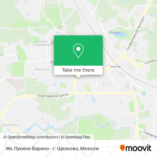 Жк Лукино-Варино - г. Щелково map