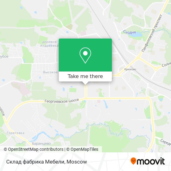 Склад фабрика Мебели map