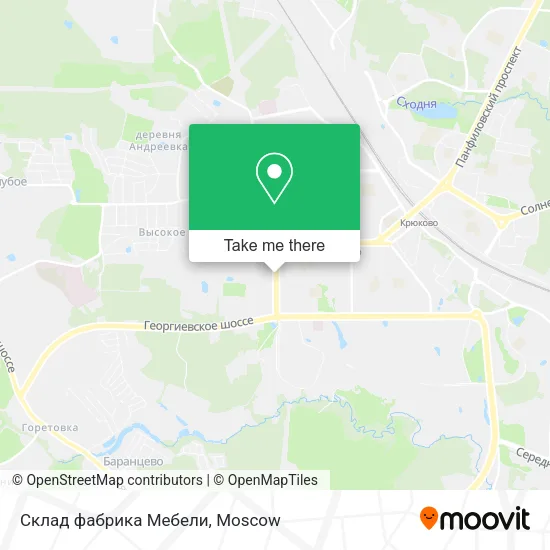 Склад фабрика Мебели map