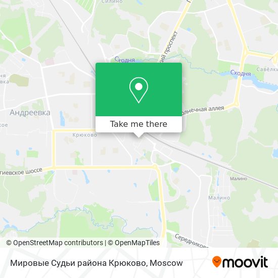 Мировые Судьи района Крюково map