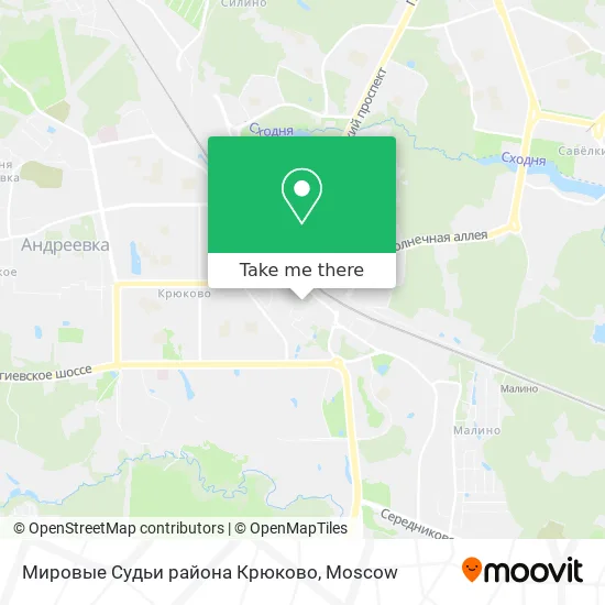 Мировые Судьи района Крюково map