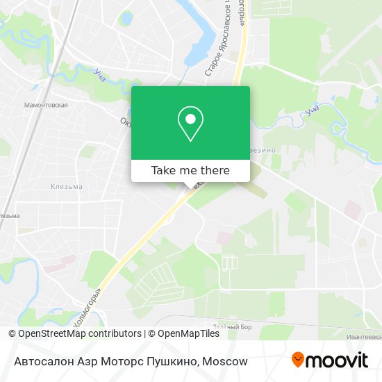 Автосалон Азр Моторс Пушкино map