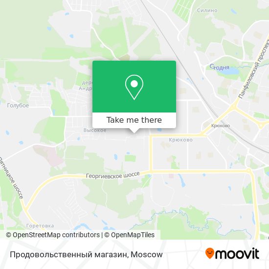 Продовольственный магазин map