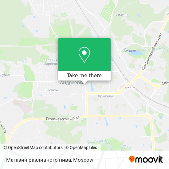 Магазин разливного пива map