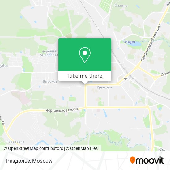 Раздолье map