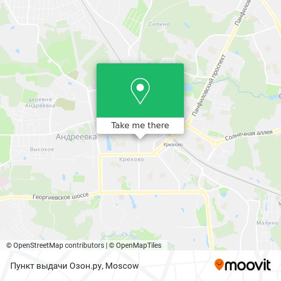 Пункт выдачи Озон.ру map