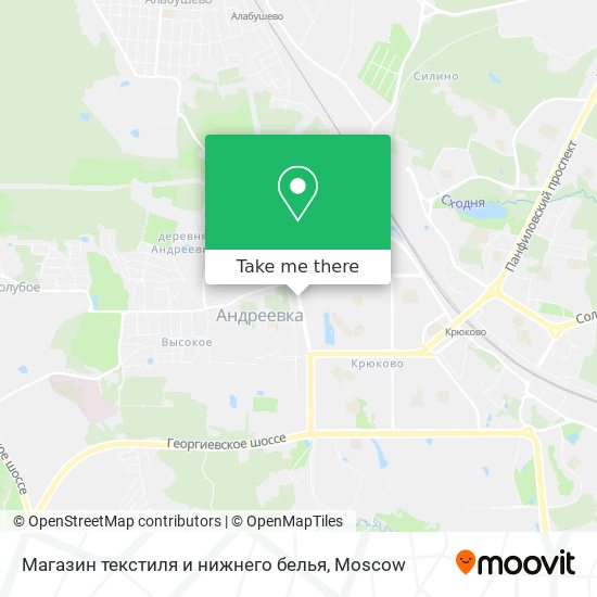 Магазин текстиля и нижнего белья map