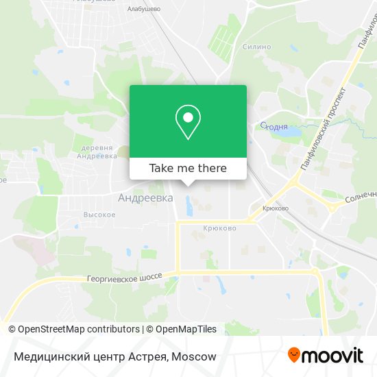 Медицинский центр Астрея map