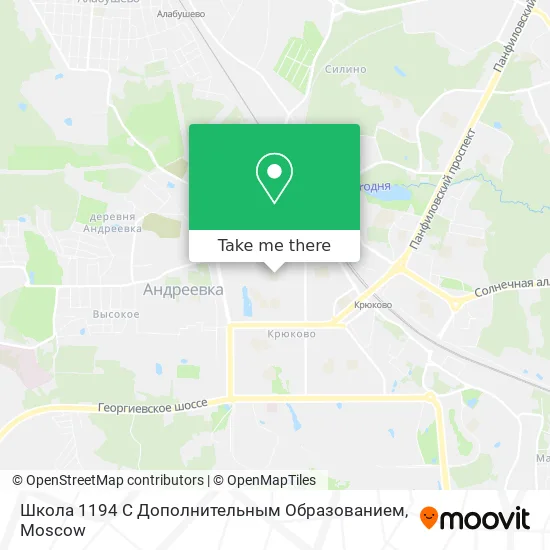 Школа 1194 С Дополнительным Образованием map
