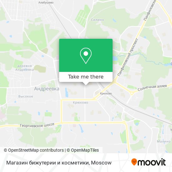 Магазин бижутерии и косметики map