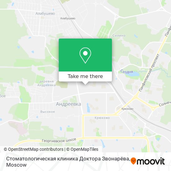 Стоматологическая клиника Доктора Звонарёва map
