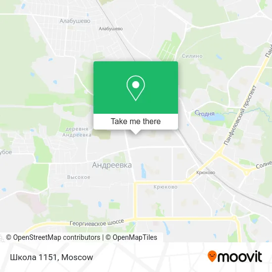 Школа 1151 map